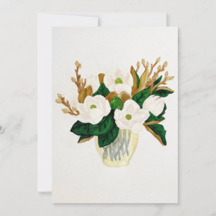 Cartão De Festividades Magnolia Painting
