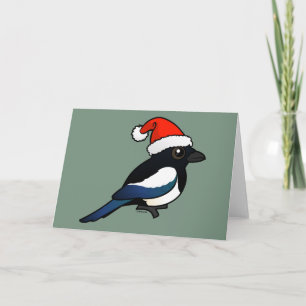 Cartão De Festividades Magpie Santa