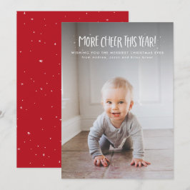Cartão De Festividades Mais alegria este ano querido uma foto Natal