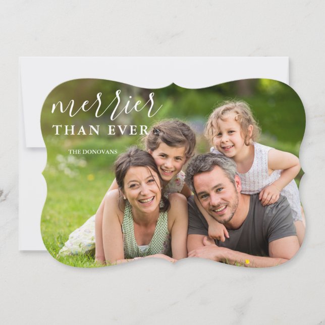 Cartão De Festividades Mais do que nunca no Natal (Frente)