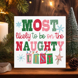 Cartão De Festividades Mais provável de estar na lista travessa