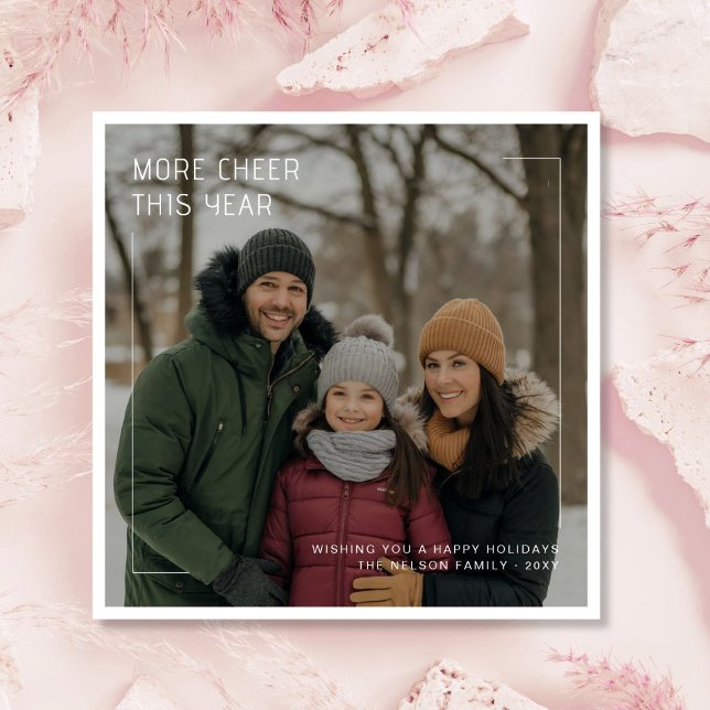 Cartão De Festividades Mais Saúde Este Ano Natal Moderno (Criador carregado)