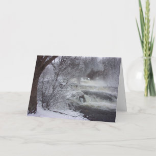 Cartão De Festividades Majestic Waterfall Spiritual Christmas Card