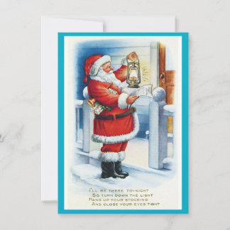 Cartão De Festividades MAKOM1000- Natal Papai Noel Vintage