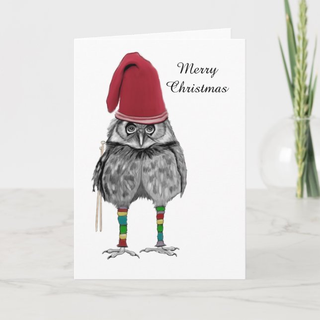 Cartão De Festividades Malha do Natal (Frente)