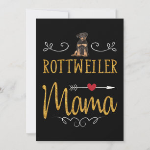 Cartão De Festividades Mamã do amor rottweiler