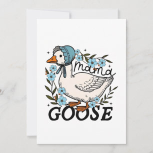 Cartão De Festividades Mama Gansa Dia das Mães Gansa Boba