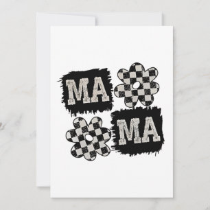 Cartão De Festividades Mama Xadrez Dia das Mães Mãe para Ser 