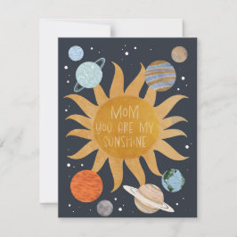Cartão De Festividades Mamãe você é meu Sol
