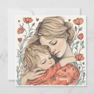 Cartão De Festividades Mamães cerejadas: Saudações especiais