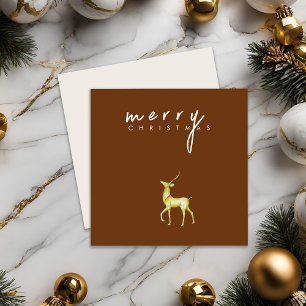 Cartão De Festividades Maneira de Câmbio Minimalista Feliz Natal