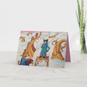 Cartão De Festividades Manhã Festiva