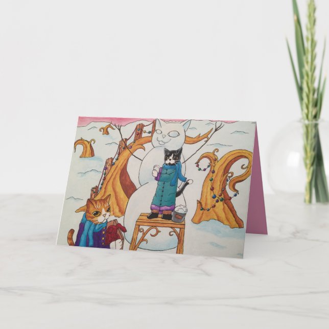 Cartão De Festividades Manhã Festiva (Frente)