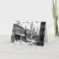 Manhattan branco e preto personalizado