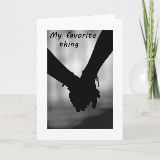 CARTÃO DE FESTIVIDADES MÃOS DE SEGURANÇA E SUAS BEIJAS FAZEM AS COISAS (Frente)