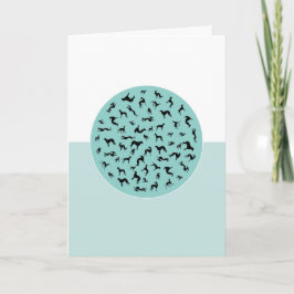 Cartão De Festividades Mapa de desejos Galgos do mundo