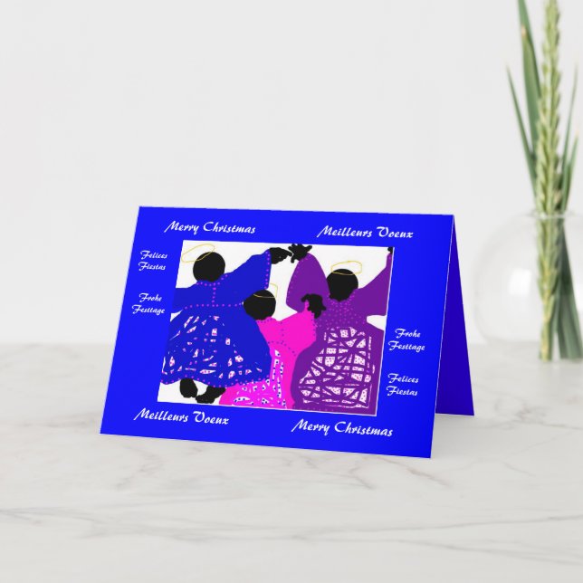 Cartão De Festividades Mapa de Natal (Frente)