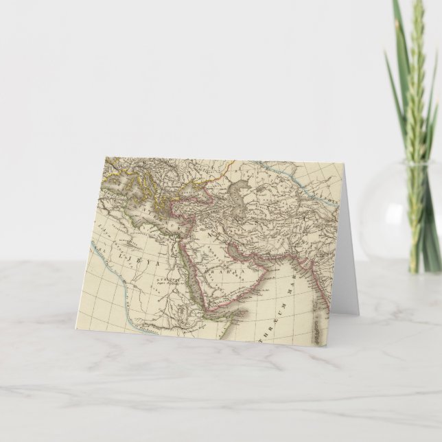 Cartão De Festividades Mapa do atlas de Paris (Frente)