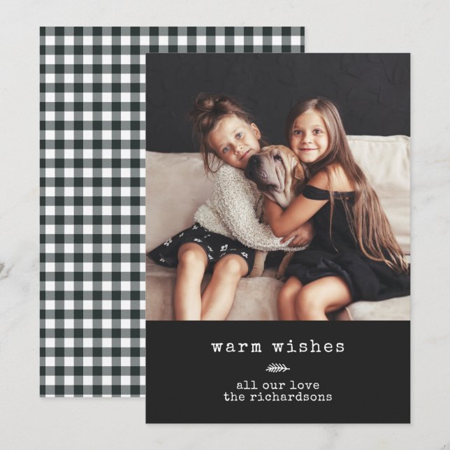 Cartão De Festividades Máquina de Digitalização Moderna | Foto de Férias  (Frente/Verso)