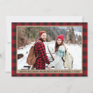 Cartão De Festividades Máquina de escrever Fonte de Natal Foto Kraft Xad