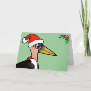 Cartão De Festividades Marabou Stork Papais noeis