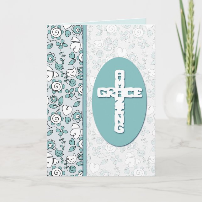 Cartão De Festividades Maravilhosa Grace Bluebird Doodles Personalizada (Frente)