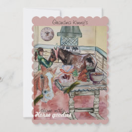 Cartão De Festividades marca de cavalos