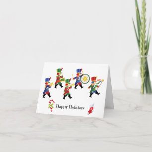 Cartão De Festividades Marching Toy Soldiers Christmas Greeting Card