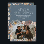 Cartão De Festividades Mares tropicais de Natal quente saudações azul-fot<br><div class="desc">Marcos de Natal tropicais e quentes e saudações ao moderno e elegante cartão de fotos de feriado design</div>