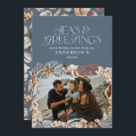 Cartão De Festividades Mares tropicais de Natal quente saudações azul-fot<br><div class="desc">Marcos de Natal tropicais e quentes e saudações ao moderno e elegante cartão de fotos de feriado design</div>