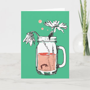 Cartão De Festividades margarida-de-jarro-margarida