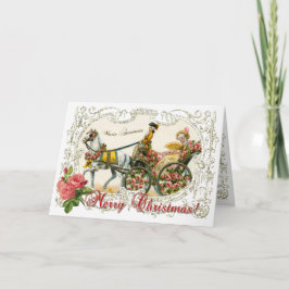 Cartão De Festividades Marie Antoinette  Greeting Card White Christmas