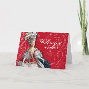 Cartão De Festividades Marie Antoinette Namorados Flourish