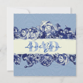 Cartão De Festividades Marinho Personalizado Dia de os pais Vintage Adora