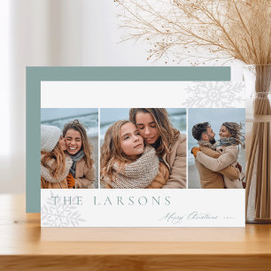 Cartão De Festividades Marquee da Família   Feliz Natal Três Foto