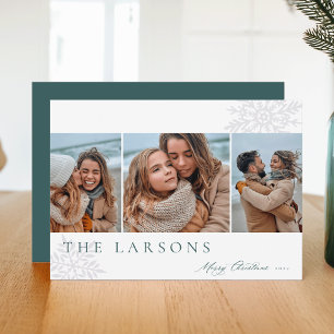 Cartão De Festividades Marquee da Família   Feliz Natal Três Foto