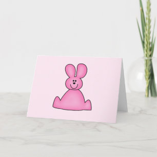 Cartão De Festividades Marshmallow Bunny (pink) Tshirts and Gifts