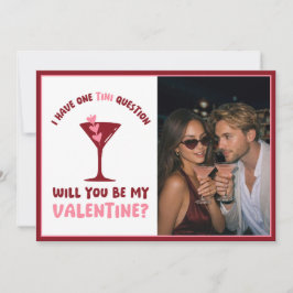 Cartão De Festividades Martini Themed Valentine's Day - Modern Cute Chic