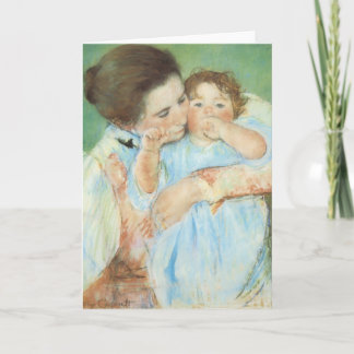 Cartão De Festividades Mary Cassatt - Mãe e Filho