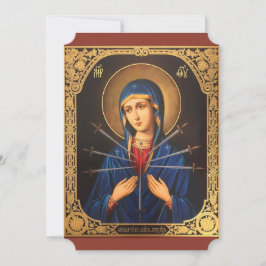 Cartão De Festividades Mary of Immaculate Heart Good Friday Páscoa