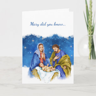 Cartão De Festividades Mary Sabia Que Música Lyrica Jesus Nasceu Nativid