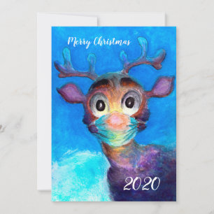 Cartão De Festividades Masked Rudolph Christmas Card
