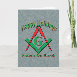 Cartão De Festividades Masonic Christmas