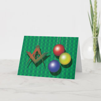 Cartão De Festividades Masonic Christmas
