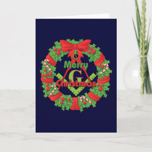 Cartão De Festividades Masonic Wreath