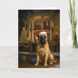 Cartão De Festividades Mastiff Holiday Card