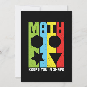 Cartão De Festividades Matemática do professor de matemática mantém vo
