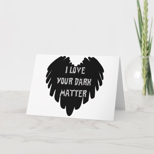 Cartão De Festividades Matéria escura (Frente)