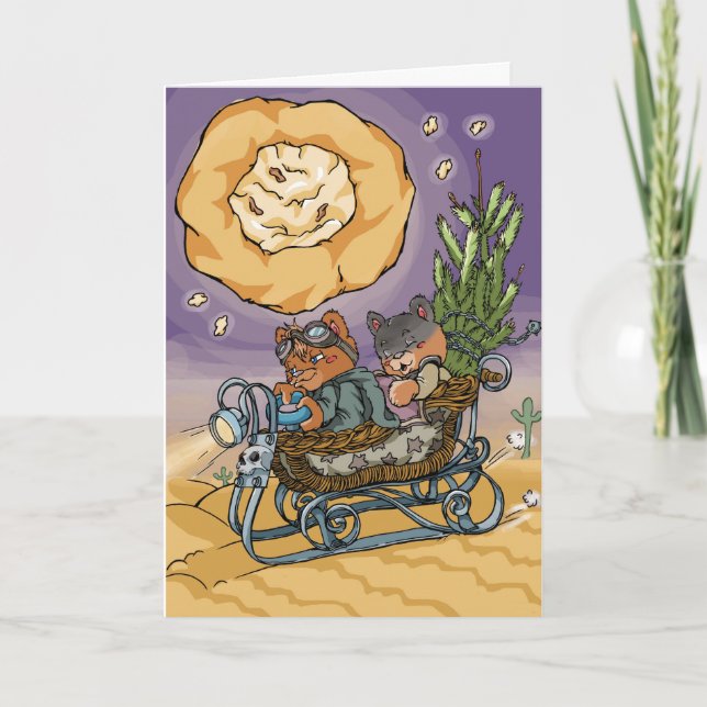 Cartão De Festividades Máximo louco do Natal (Frente)