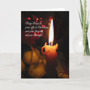 Cartão De Festividades May Peace be your gift at Christmas Greeting Card